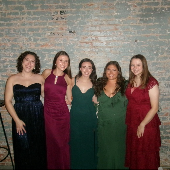 ASOS Curve Green Ruffle Maxi Dress - Picture 4 of 4